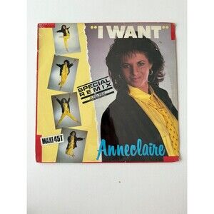Anneclaire I Want 12" Vinyl Single Special Remix Elvio Pieri LE 002 NEW SEALED